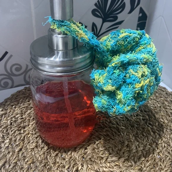 🔥🆓🔥💯% Cotton Loofah/Pouf Handmade - Picture 5 of 5